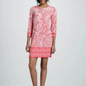 Ali Ro Pink Paisley Mini Dress